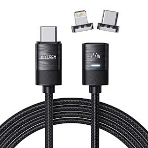 Tech-Protect Tech-Protect UltraBoost magnetic 2in1 cable USB-C - Lightning / USB-C PD 27W 3A 2m - black