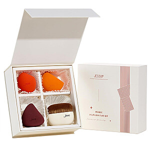 JESSUP SET Pebble Flawless Face Kit набор спонжей для макияжа T505 4шт.