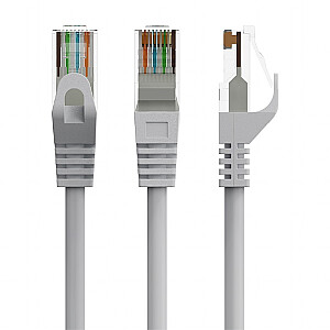 Patch cord cat.6 vara UTP 10m pelēks