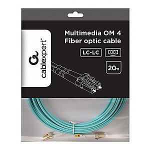 Multimode duplex OM4 50/125 optiskā šķiedra kabelis LC/LC, 20m