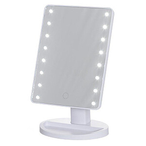 Spogulis Mineas ar LED gaismu 17x12x26.5cm balts 642671