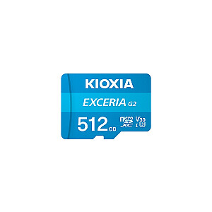 Kioxia LMEX2L512GG2 atmiņas karte 512 GB MicroSDHC UHS-III Class 10