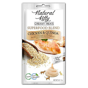 NATURAL KITTY Superfood Blend vistas ar kvinoju - kaķu našķi - 4 x 12g