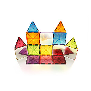 MAGNA-TILES Magnētiskais konstruktors "Zvaigžņu putekļi", 15 gab.