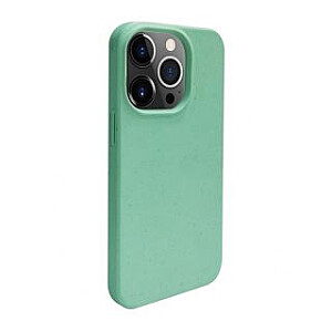 iLike Apple iPhone 14 Pro Silicone plastic case Eco Print Design Flower Green