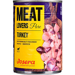 Josera Meatlovers Pure Turkey mitrā barība suņiem 400g