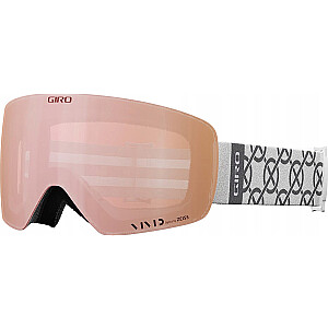 Brilles ziemai GIRO CONTOUR RS WHITE MONOGRAM (Spoguļojošs krāsains lēca VIVID-Carl Zeiss ROSE GOLD 19-42% S2 + Spoguļojošs krāsains lēca VIVID-Carl Zeiss INFRARED 58% S1) (JAUNS 2024/2025)