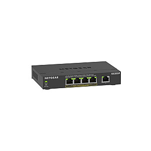 Nekontrolēts slēdzis GS305P-300EUS PoE+ Gigabit 5-portu SOHO no 300 sērijas