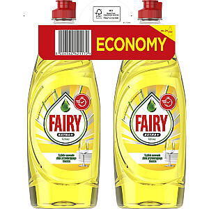 FAIRY LIQUID EXTRA PLUS CITRONU 2X650ML