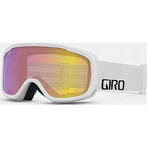 Brilles ziemai GIRO CRUZ WHITE WORDMARK (Spoguļobjektīva krāsa Dzeltenā BOOST 00% S2) (JAUNS 2024/2025)