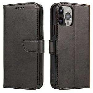 Hurtel Magnet Case cover for TCL 20 Pro 5G flip cover wallet stand black