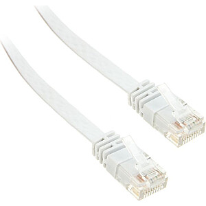 InLine 2m - tīkla kabelis U/UTP - 1000 Mbit - Cat.6 - RJ45 - balts (71602W)