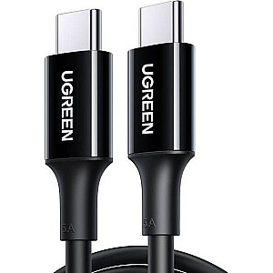 USB kabelis Ugreen USB-C - USB-C 1 m melns (UGR1077BLK)