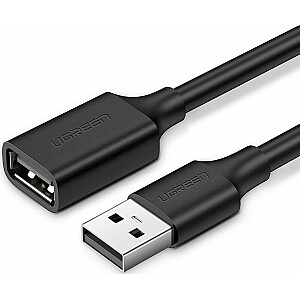 Ugreen USB kabelis Ugreen kabelis USB adapteris (sieviete) - USB (vīrietis) 1m melns (10314)