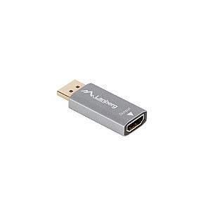 Displayport(M) - HDMI(F) 8K adapter sudraba