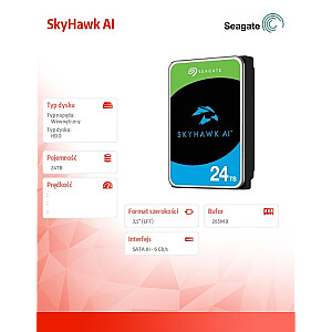 SkyHawkAI 24TB 3.5 512MB ST24000VE002