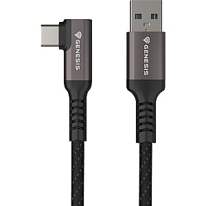 USB kabelis Genesis USB-A - USB-C 3 m melns (NVC-2220)