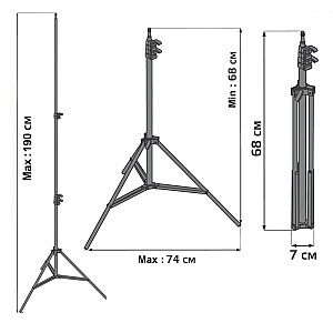 LED gredzenu gaismas statīvs 12' MC-163