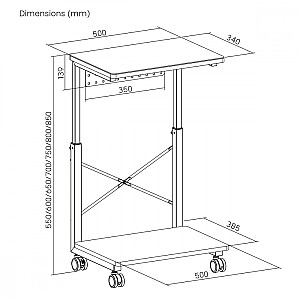 CPU ratiņu statīvs RS430 max 80kg