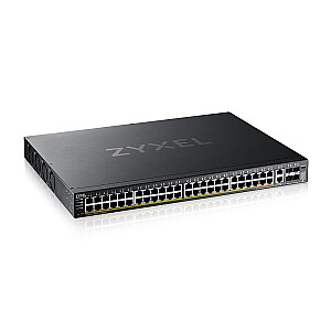 Управляемый коммутатор XGS2220-54HP-EU0101F L3 600W PoE, 40xPoE+/10xPoE++, 48x1G RJ45 2x10mG RJ45, 4x10G SFP+