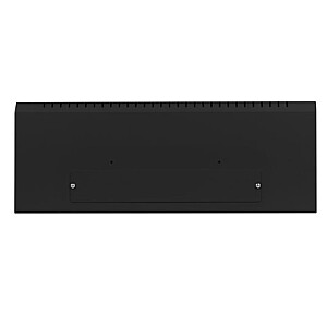 Sienas montāžas uzstādīšanas statīvs 19 collas 6U+3U 540x200 zema profila melns (sastādīts)