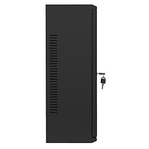 Sienas montāžas uzstādīšanas statīvs 19 collas 6U+3U 540x200 zema profila melns (sastādīts)
