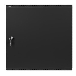 Sienas montāžas uzstādīšanas statīvs 19 collas 6U+3U 540x200 zema profila melns (sastādīts)