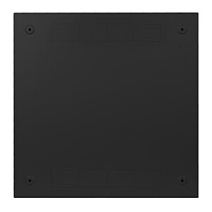 Sienas montāžas uzstādīšanas statīvs 19 collas 6U+3U 540x200 zema profila melns (sastādīts)