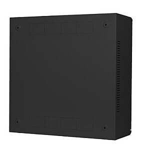 Sienas montāžas uzstādīšanas statīvs 19 collas 6U+3U 540x200 zema profila melns (sastādīts)