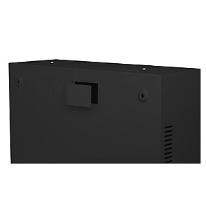 Sienas montāžas uzstādīšanas statīvs 19 collas 6U+3U 540x200 zema profila melns (sastādīts)