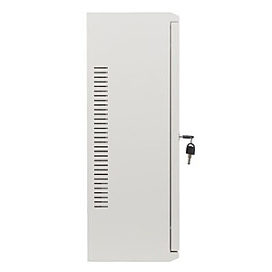 Настенный монтажный шкаф 19 дюймов 6U+3U 540x200 низкопрофильный серый собранный