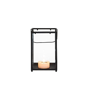 Laterna 4Living Cube metāla melna 12,5x12,5x19,3cm 636579-2