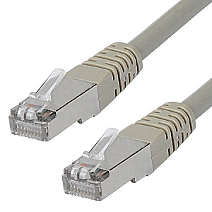 Коммутационный кабель Goobay CAT 5e, вилка F / UTP RJ45 (8P8C), вилка RJ45 (8P8C), 10 м, серый