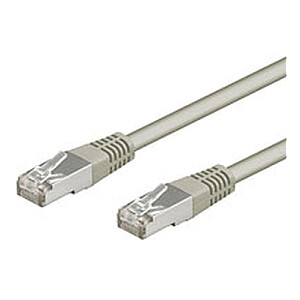Коммутационный кабель Goobay CAT 5e 50126, F / UTP, вилка RJ45 (8P8C), вилка RJ45 (8P8C), 2 м, серый