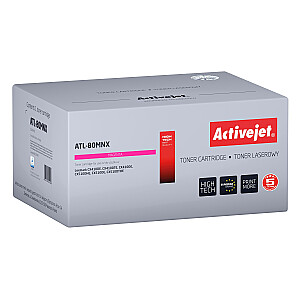 Activejet Toner ATL-80MNX (aizvieto Lexmark 80C2HME, Supreme; 3000 lapas; magenta)