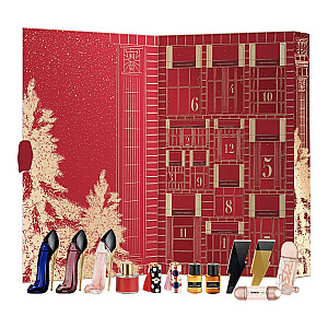 SET CAROLINA HERRERA Advent Calendar Fabulous Kiss The Lipstick Sheer 171 Rosy Date 1g + 410 Alegria 1g + Good Girl Blush EDP spray 7ml + Very Good Girl EDP spray 7ml + 212 Heroses EDT 7ml + 212 VIP Rose EDP 5ml + True Oud EDP spray 5ml + Stallion Le