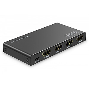 Коммутатор 4K HDMI 3x1, 60Hz HDCP 2.3, пульт, черный