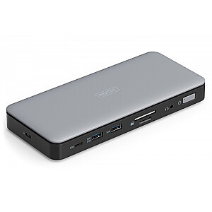 USB Type C dokstacija 11 porti 2x HDMI 1x DisplayPort 4K/60Hz DC-Jack 150W