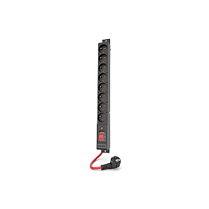 R8 POWER Удлинитель 1.5М 8X 230V PL Черный 16A