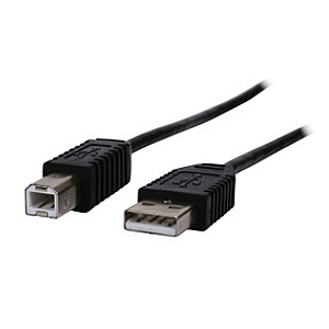 Kabelis USB2.0 AM - USB BM spraudņi 3m melns