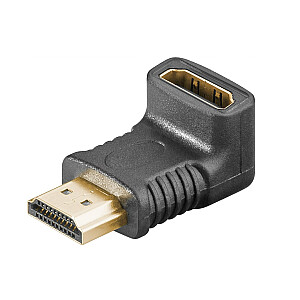 Адаптер, разъем HDMI - штекер HDMI, изогнутый на 270°