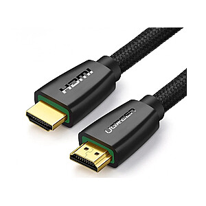 HDMI-HDMI 15 m kabelis (HDMI 1.4 4K@30Hz) melns ar neilona pinumu HD118 ar virziena IC UGREEN