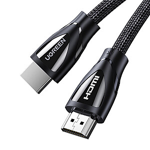 HDMI-HDMI 0,5 m kabelis (HDMI 2.1 8K@60Hz 48Gbps) melns ar neilona pinumu HD140 UGREEN