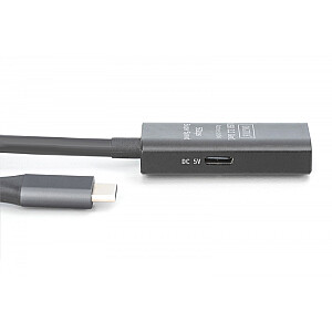 Aktīvs USB-C uz USB-A pagarināšanas kabelis, USB 3.2 5Gbps, 10m