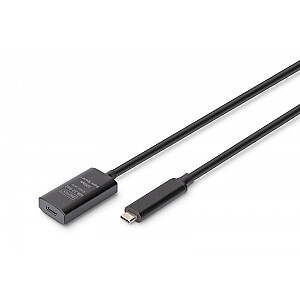 Aktīvs USB-C pagarināšanas kabelis - USB-C, USB 3.2 Gen2, 10Gbps, 5m