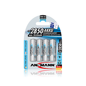 Akumulators R6 (AA) 1.2V 2850mAh Ni-Mh ANSMANN (4 gab.iepakojums)