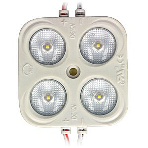 LED modulis 12V 3W 285lm 170° 6500K IP65, 4x SMD2835 OSRAM LED, 7gadu garantija, LED line