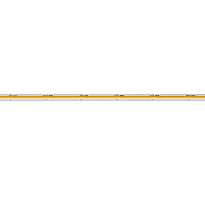 LED lente 12Vdc, 12W/m, COB 480LED/m, 1200lm, silti balta 3000K, IP20, 180°, LEMLUX