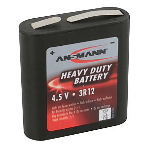 Цинк-угольный аккумулятор 3R12 4.5V 2000mAh ANSMANN