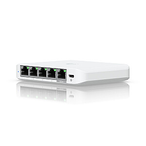 Ubiquiti UniFi Flex Mini 2.5G pārvaldīts 2.5G Ethernet (100/1000/2500) Power over Ethernet (PoE) galda balts